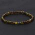 4mm Natural Stone Lapis Lazuli Bead Stretch Bracelet for All