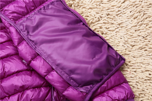 Women’s Lightweight Hooded Puffer Jacket in 15 Colours