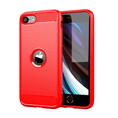 Shockproof TPU Carbon Fiber iPhone SE Case