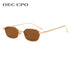OEC CPO Small Square Sunglasses - Retro Style