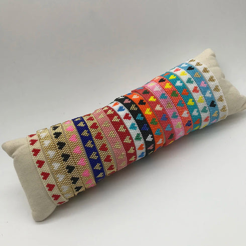 Handmade MIYUKI Bead Rainbow Heart Star Bracelet