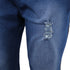 Women's Flared Denim Jeans with Ripped Detail