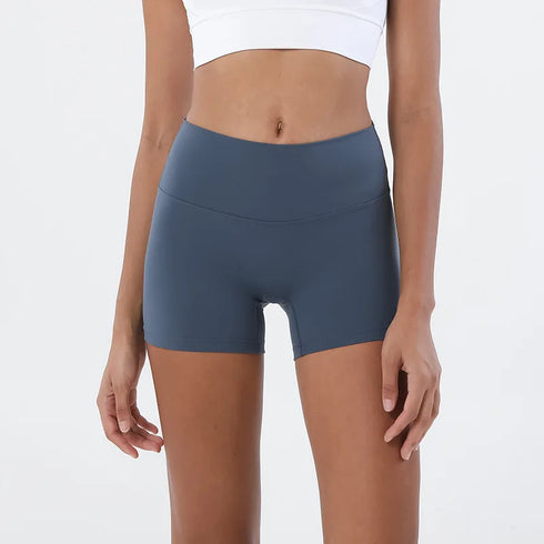SOISOU High Waist Nylon Gym Shorts for Women