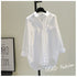 Elegant White Long Sleeve Casual Blouse for Women