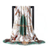 Large Silk Satin Hijab Scarf with Fashion Print - 90cm