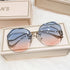 Luxury Round Gradient Sunglasses for Women - UV400 Protection