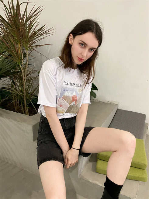 High Waist Denim Shorts for Women