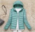 Women’s Lightweight Hooded Puffer Jacket in 15 Colours