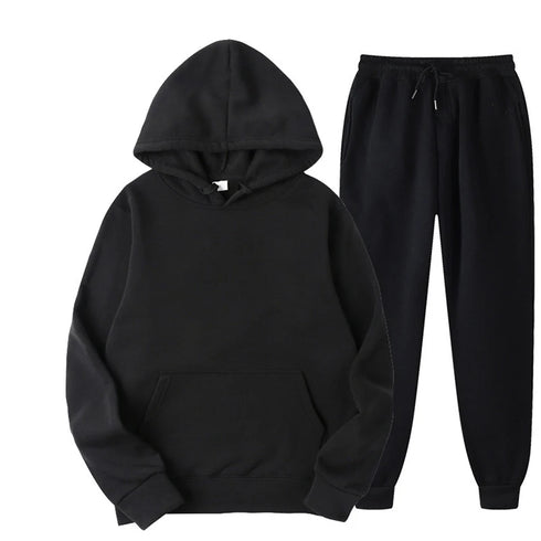 Women's Fleece Hooded Tracksuit Set