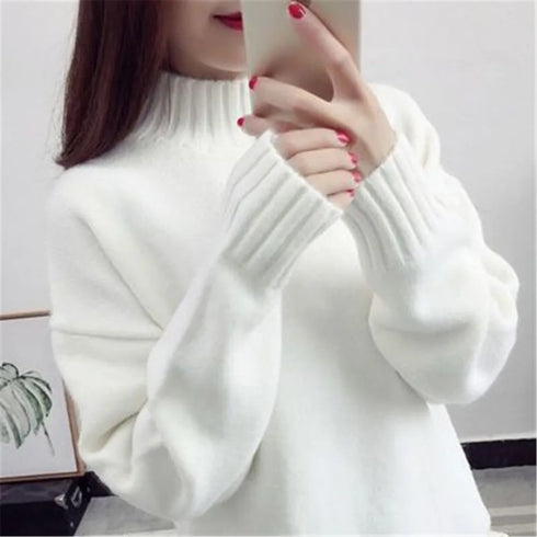 Cashmere Feel Turtleneck Sweater for Women