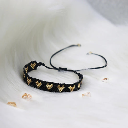 ZHONGVI Miyuki Heart Adjustable Bracelet