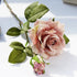 Real Touch Rose Christmas Decorations - Silk Flowers