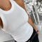 Women’s Cotton Ribbed O-Neck Tank Top
