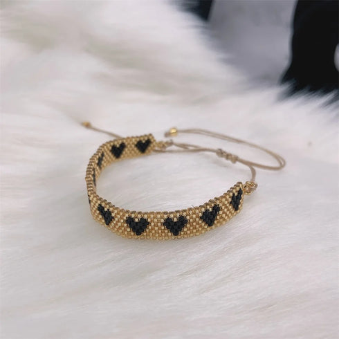 ZHONGVI Miyuki Heart Adjustable Bracelet