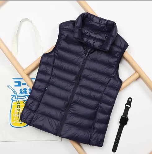 Women's Ultra-light Down Vest for Autumn and Winter