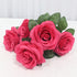 34cm Silk Rose Artificial Flower Bouquet - 5 Heads