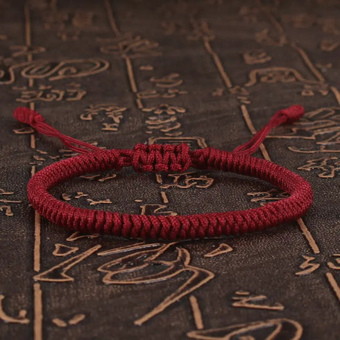 Lucky Red Rope Braided Adjustable Charm Bracelet