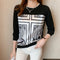 Printed Long Sleeve Casual Top for Women