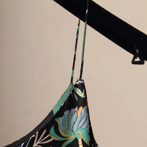 Vintage Floral Chiffon V-Neck Camisole for Women
