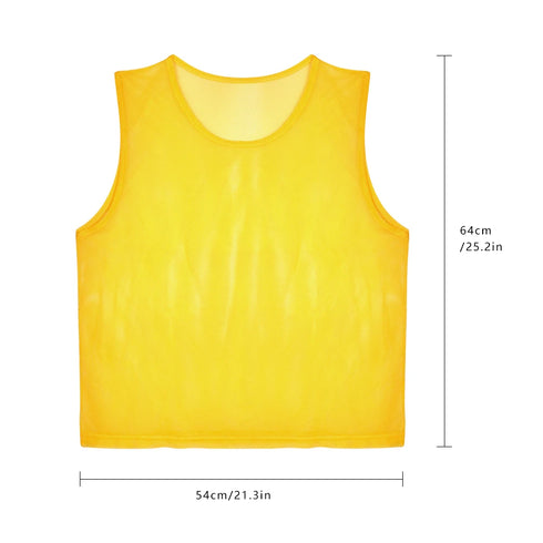12 Pack Soccer Training Vests for Adults and Kids
