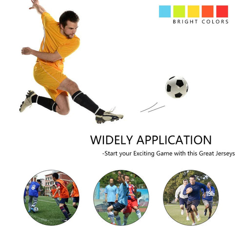 12 Pack Soccer Training Vests for Adults and Kids