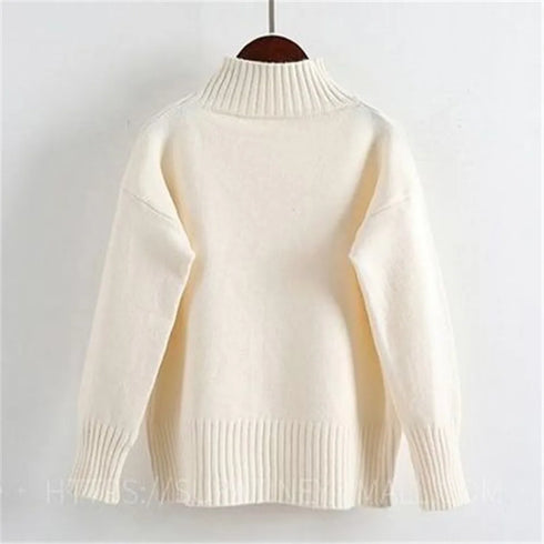 Cashmere Feel Turtleneck Sweater for Women