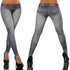 Classic Stretchy Slim Leggings in Imitation Denim