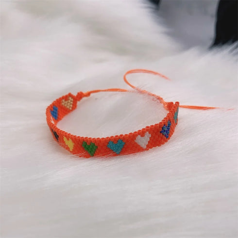 ZHONGVI Miyuki Heart Adjustable Bracelet