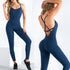 Women Jumpsuit Fitness Crisscross Backless Bodysuits Gym Active Sport One Piece Summer Casual Wear Sexy