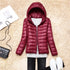 Women’s Lightweight Hooded Puffer Jacket in 15 Colours