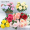 34cm Silk Rose Artificial Flower Bouquet - 5 Heads