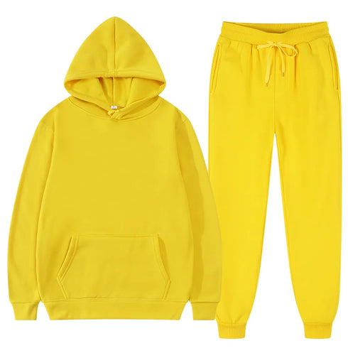 Women's Fleece Hooded Tracksuit Set