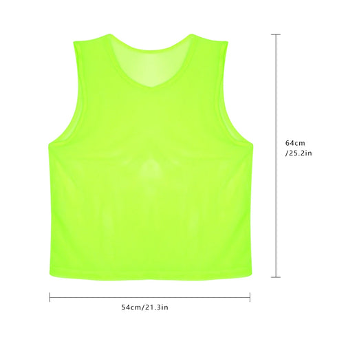 12 Pack Soccer Training Vests for Adults and Kids