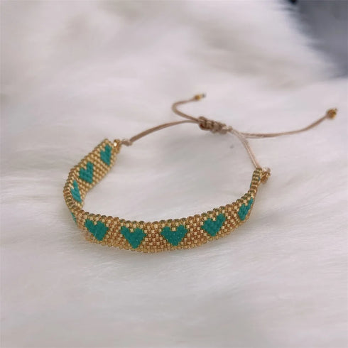 ZHONGVI Miyuki Heart Adjustable Bracelet