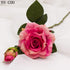 Real Touch Rose Christmas Decorations - Silk Flowers