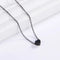 Mini Black Heart Pendant Necklace for Women