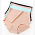 6-Piece High-Waisted Ice Silk Women's Briefs