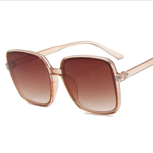 Retro Square Sunglasses for Women with Gradient Lenses