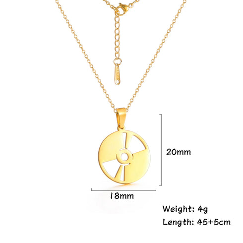 Lemegeton Stainless Steel Music Necklace Pendant for Women