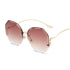 Luxury Round Gradient Sunglasses for Women - UV400 Protection