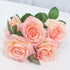 34cm Silk Rose Artificial Flower Bouquet - 5 Heads