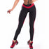 Heart Shape High Waist Leggings in Red and Black