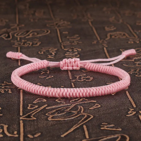 Lucky Red Rope Braided Adjustable Charm Bracelet