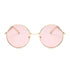 Retro Round Pink Sunglasses for Women