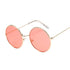 Retro Round Pink Sunglasses for Women