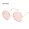 Retro Round Pink Sunglasses for Women