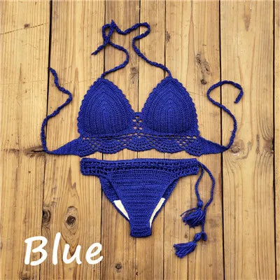 Hand Crochet Women’s Push Up Bikini Set