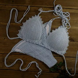 Handmade Crochet Push Up Bikini Set in Multiple Colours