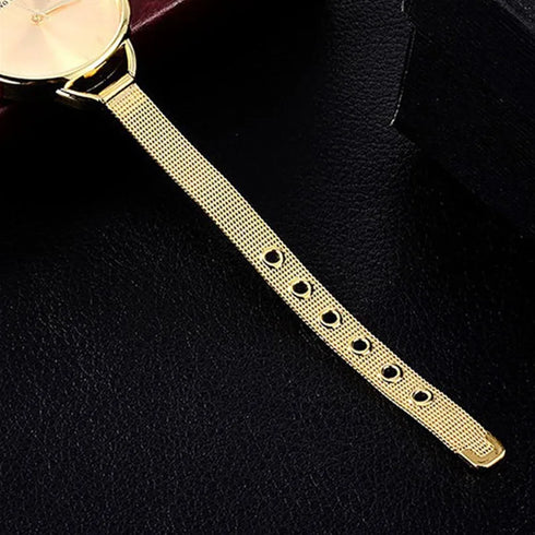 Luxury Women's Gold Bracelet Watch