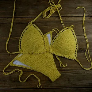 Handmade Crochet Push Up Bikini Set in Multiple Colours